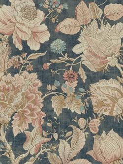 Clarke & Clarke Sissinghurst Made to Measure Curtains or Roman Blind, Midnight/Spice, Midnight/Spice