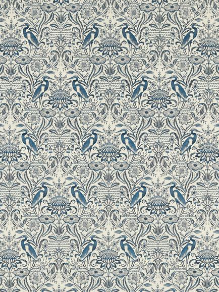 Clarke & Clarke Nakuru Furnishing Fabric, Midnight/Linen