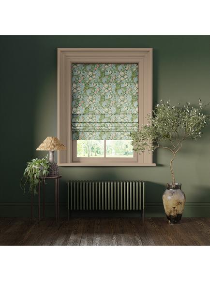 Clarke & Clarke Golden Lily Furnishing Fabric - view 2, Apple/Blush