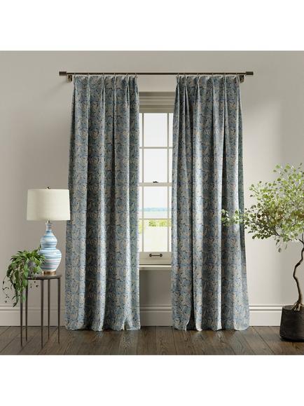 Clarke & Clarke Acanthus Furnishing Fabric - view 2, Denim