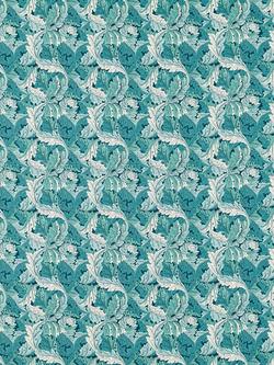 Clarke & Clarke Acanthus Made to Measure Curtains or Roman Blind, Teal, Teal