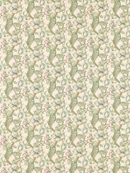 Clarke & Clarke Golden Lily Made to Measure Curtains or Roman Blind, Linen/Blush, Linen/Blush