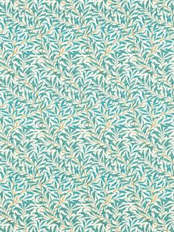 Clarke & Clarke Willow Boughs Made to Measure Curtains or Roman Blind, Teal, Teal