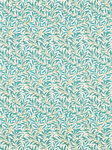 Clarke & Clarke Willow Boughs Made to Measure Curtains or Roman Blind, Teal, Teal