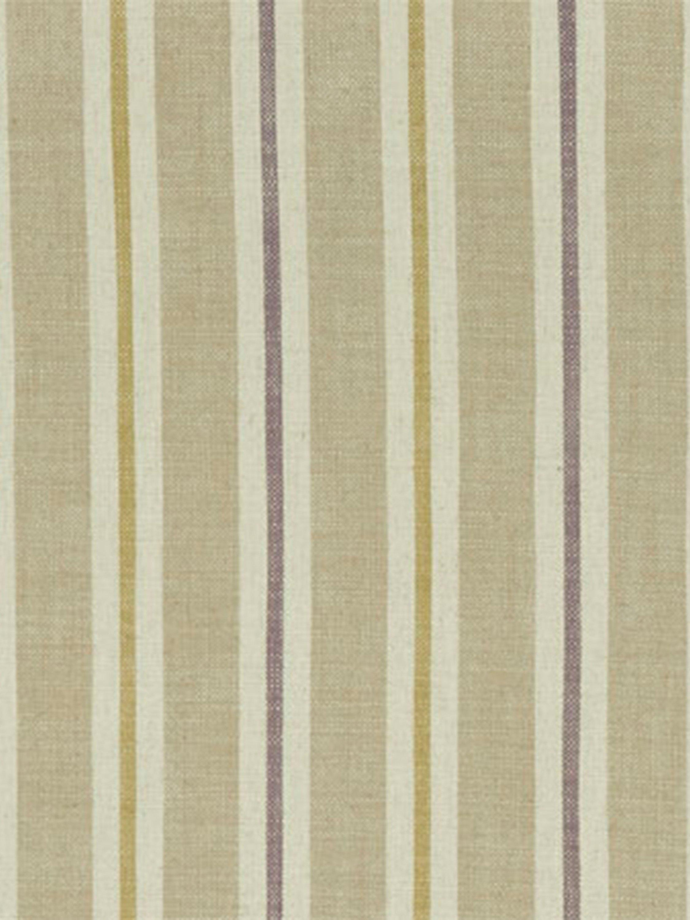 Clarke & Clarke Sackville Stripe Furnishing Fabric, Heather/Linen