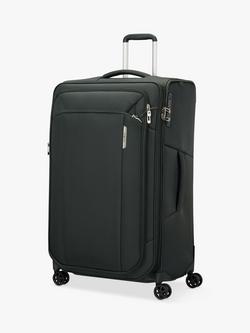 Samsonite Respark Spinner 4-Wheel 79cm Expandable Large Suitcase, Forest Green
