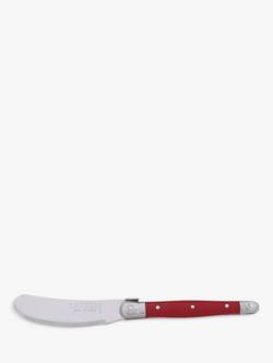 Laguiole Stainless Steel Cheese Spreaders, Set of 6, Ivory - view 2, Basque Red