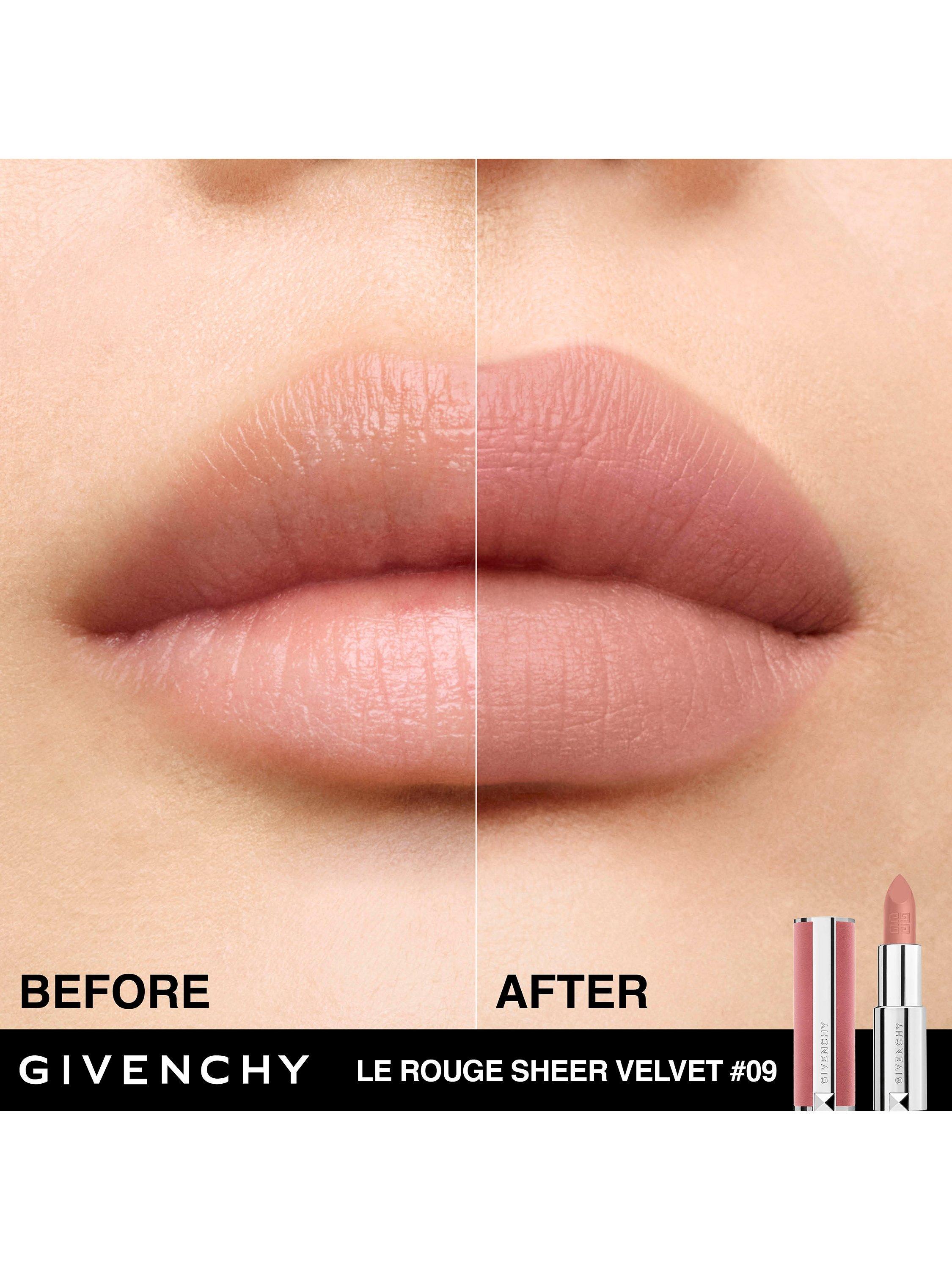 Product image 3 of 5, which shows Givenchy Le Rouge Sheer Velvet Refillable Matte Lipstick, 09 Beige Sable