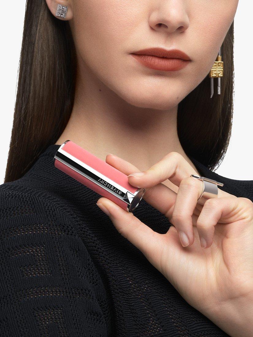 Product image 4 of 5, which shows Givenchy Le Rouge Sheer Velvet Refillable Matte Lipstick, 50 Brun Acajou