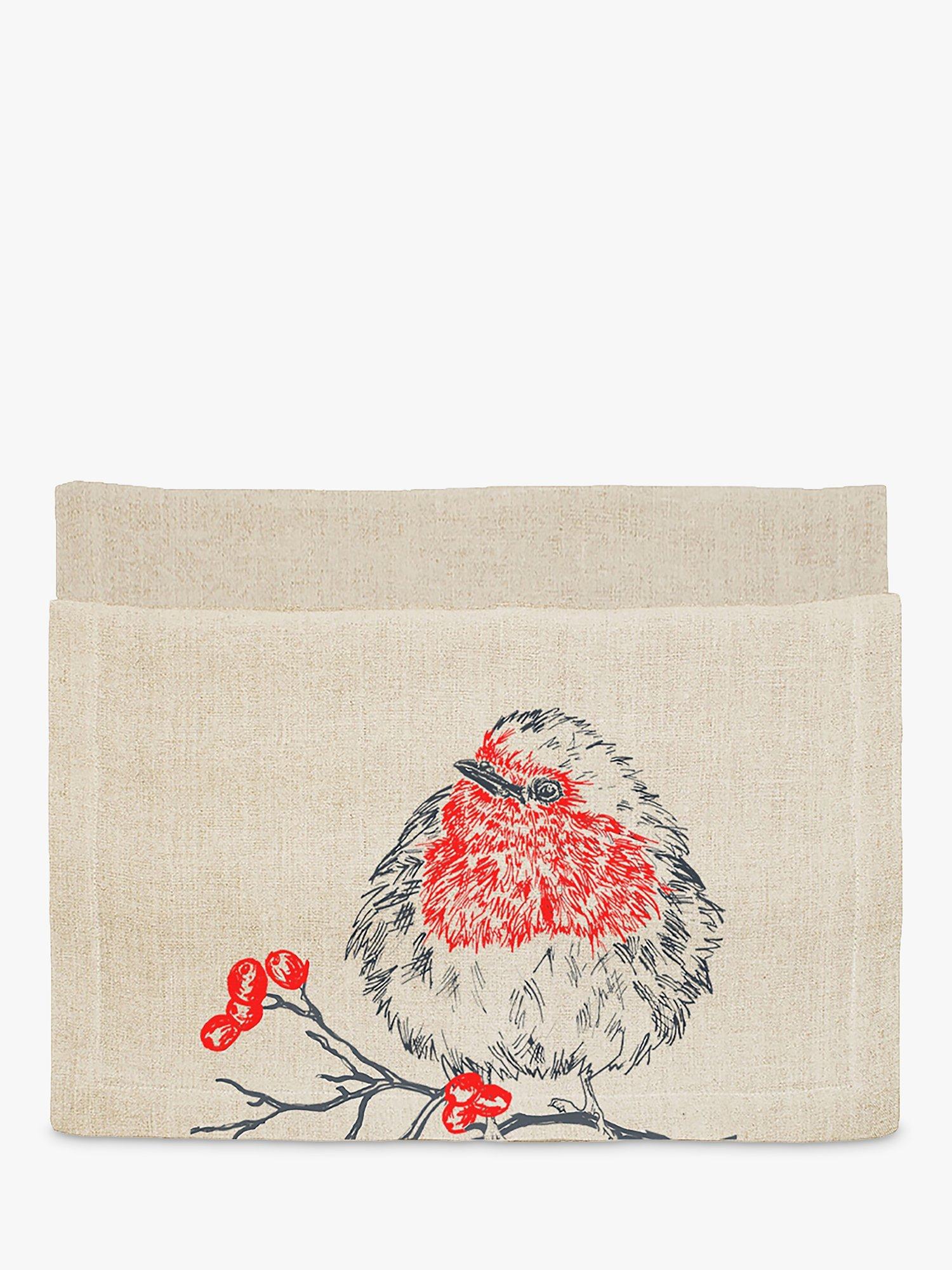 The Just Slate Company Robin Table Runner, 140cm, Red/Multi