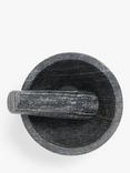 John Lewis Honed Marble Pestle & Mortar, Grey