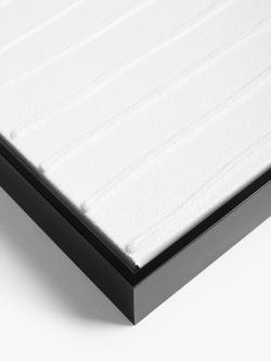 John Lewis Abstract Textured Framed Canvas, 80 x 60cm, White - view 2, White