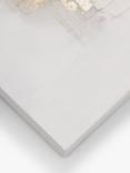 John Lewis 'Bronze Abstract' Hand-Painted Canvas, 100 x 100cm, White/Multi