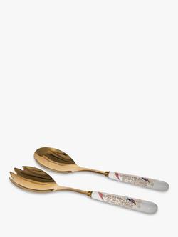 Sara Miller Birds Salad Servers, Multi, Multi
