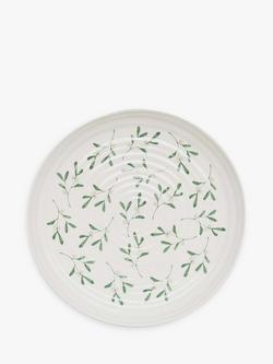 Sophie Conran for Portmeirion Mistletoe Porcelain Platter, 30cm, White/Green, White/Green