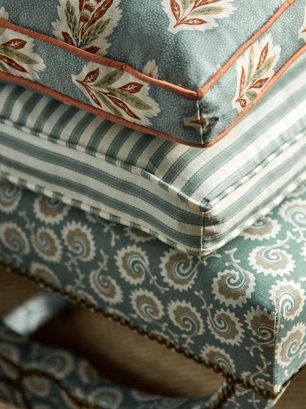 Sanderson Sessile Furnishing Fabric - view 2, Blue Clay