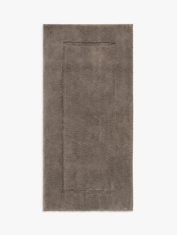 John Lewis Micro-Fresh Extra Large Deep Pile Bath Mat, Umber