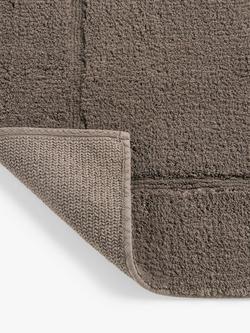 John Lewis Micro-Fresh Extra Large Deep Pile Bath Mat - view 2, Umber