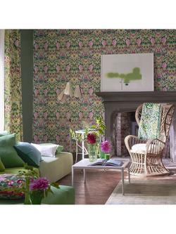 Designers Guild Ikebana Damask Wallpaper - view 2, Fuchsia Pdg1156/01