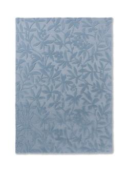 Laura Ashley Cleavers Leaves Rug, Blue
