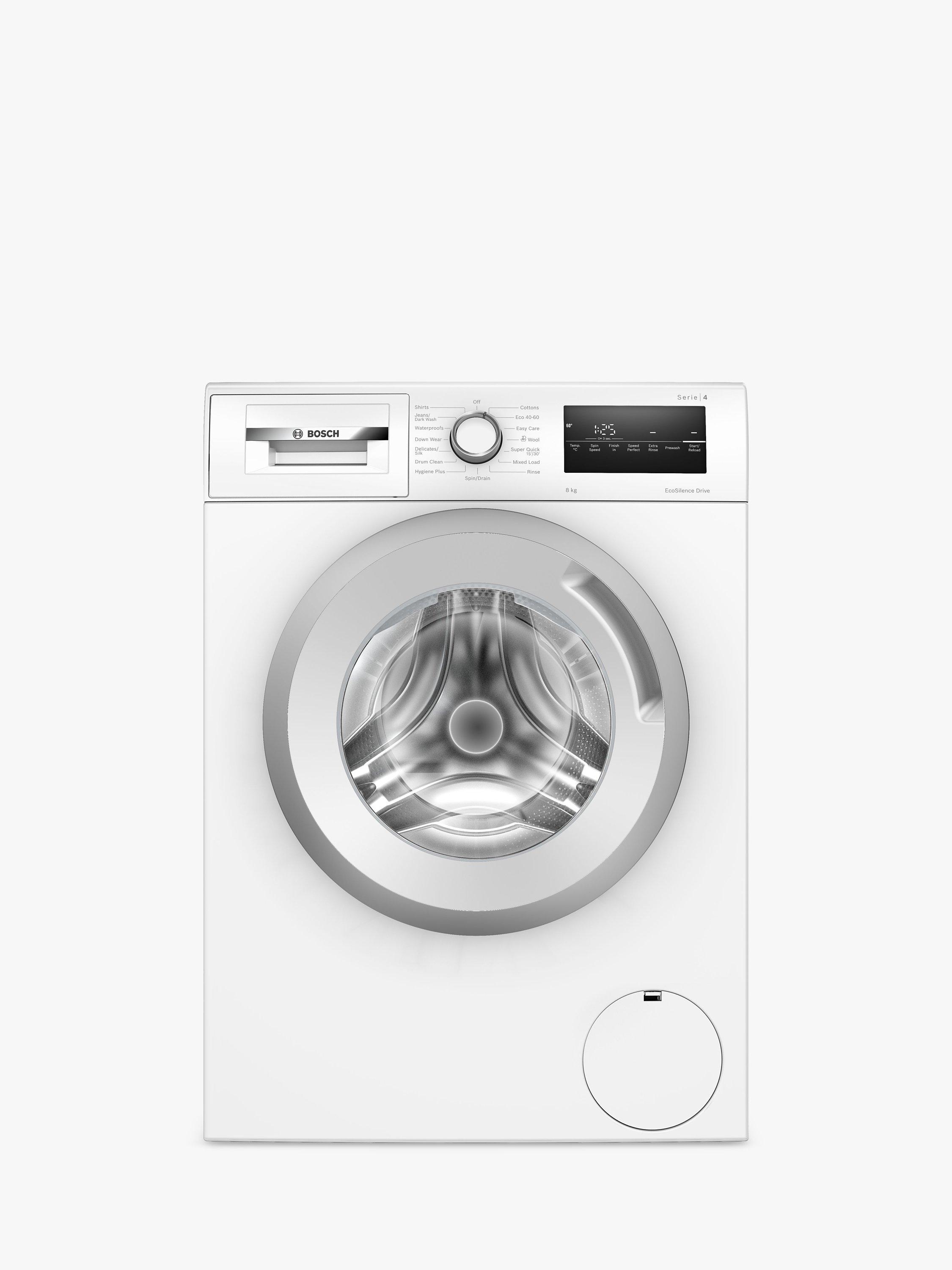 Bosch Series 4 WAN28282GB Freestanding Washing Machine, 8kg Load, 1400rpm Spin, White