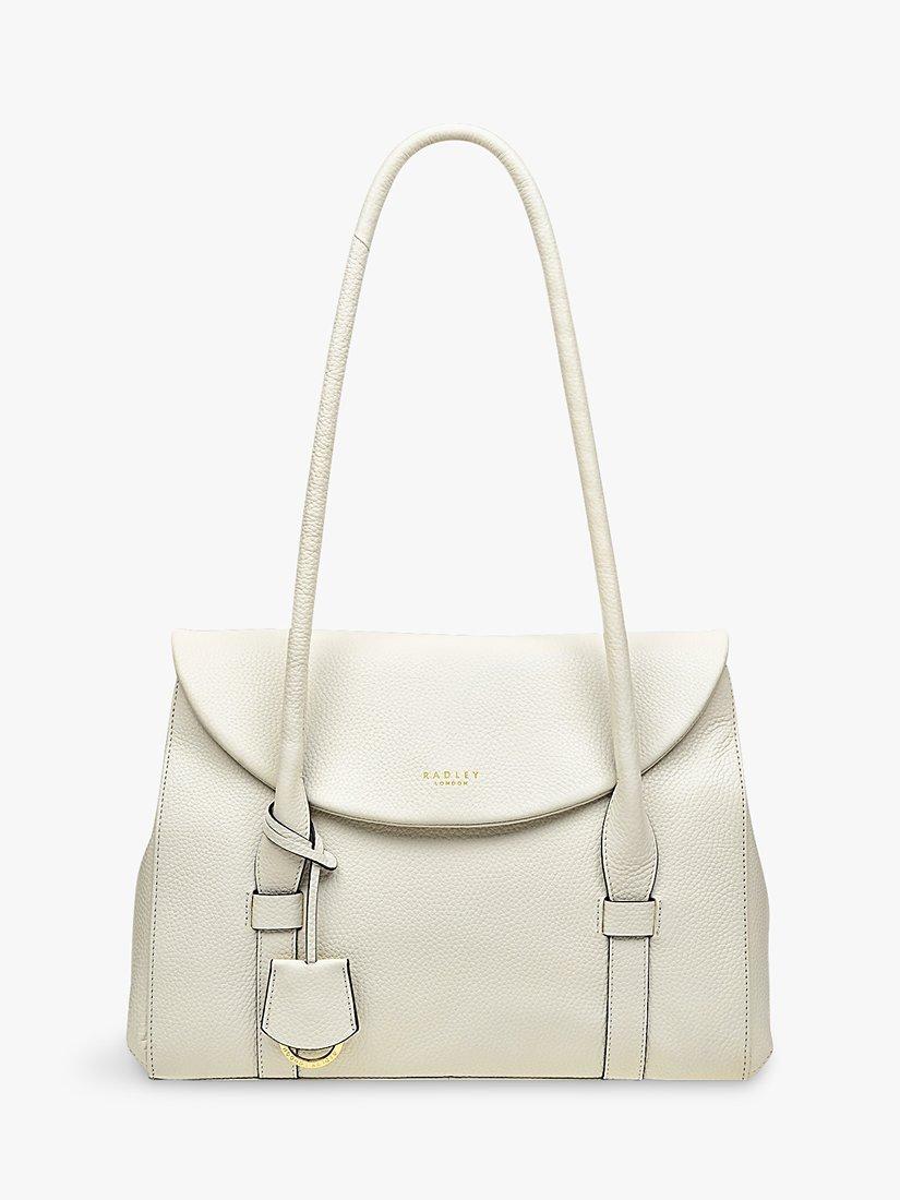 Radley Briar Hill Medium Leather Shoulder Bag, Chalk