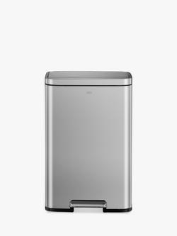 EKO Madison 25+20L Recycling Bin, Stainless Steel