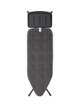 Brabantia Ironing Board C, 124 x 45cm, Solid Steam Unit Holder - Denim Black