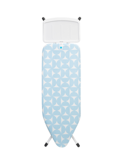 Brabantia Ironing Board C, 124 x 45cm, Solid Steam Unit Holder - Fresh Breeze