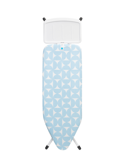 Brabantia Ironing Board C, 124 x 45cm, Solid Steam Unit Holder - Fresh Breeze, Fresh Breeze