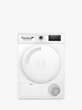 Bosch Series 4 WTN83202GB Freestanding Tumble Dryer, 8kg Load, White