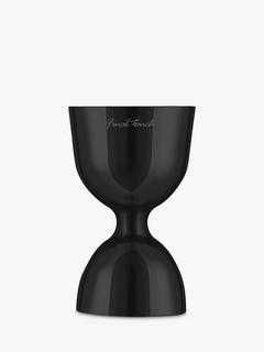 Final Touch Stainless Steel Cocktail Jigger, Black/Chrome