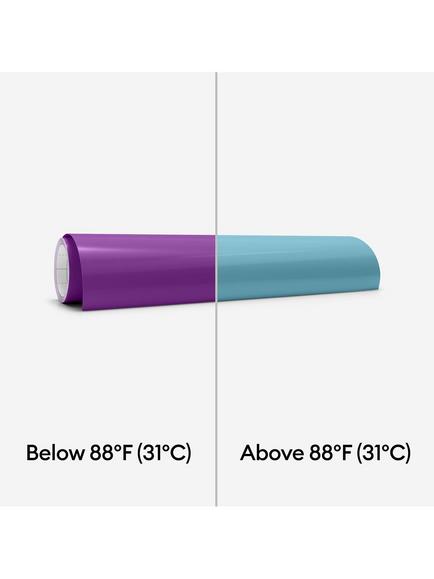Cricut® Heat-Activated, Colour-Changing Vinyl, Purple/Turquoise - view 2, Purple - Turquoise
