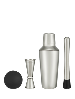 Uberstar Cocktail Shaker Gift Set, 700ml, Stainless Steel, Stainless Steel