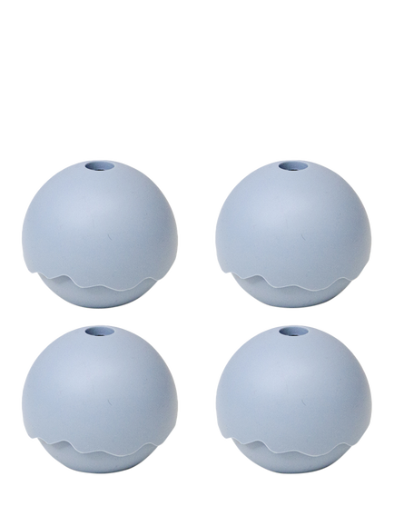 Uberstar Silicone Ice Sphere Moulds, Pack of 4, Blue, Blue