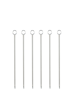 Uberstar Stainless Steel Reusable Cocktail Sticks, Pack of 6, Stainless Steel