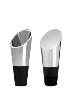 Uberstar Stainless Steel Bottle Stopper & Pourer, Silver