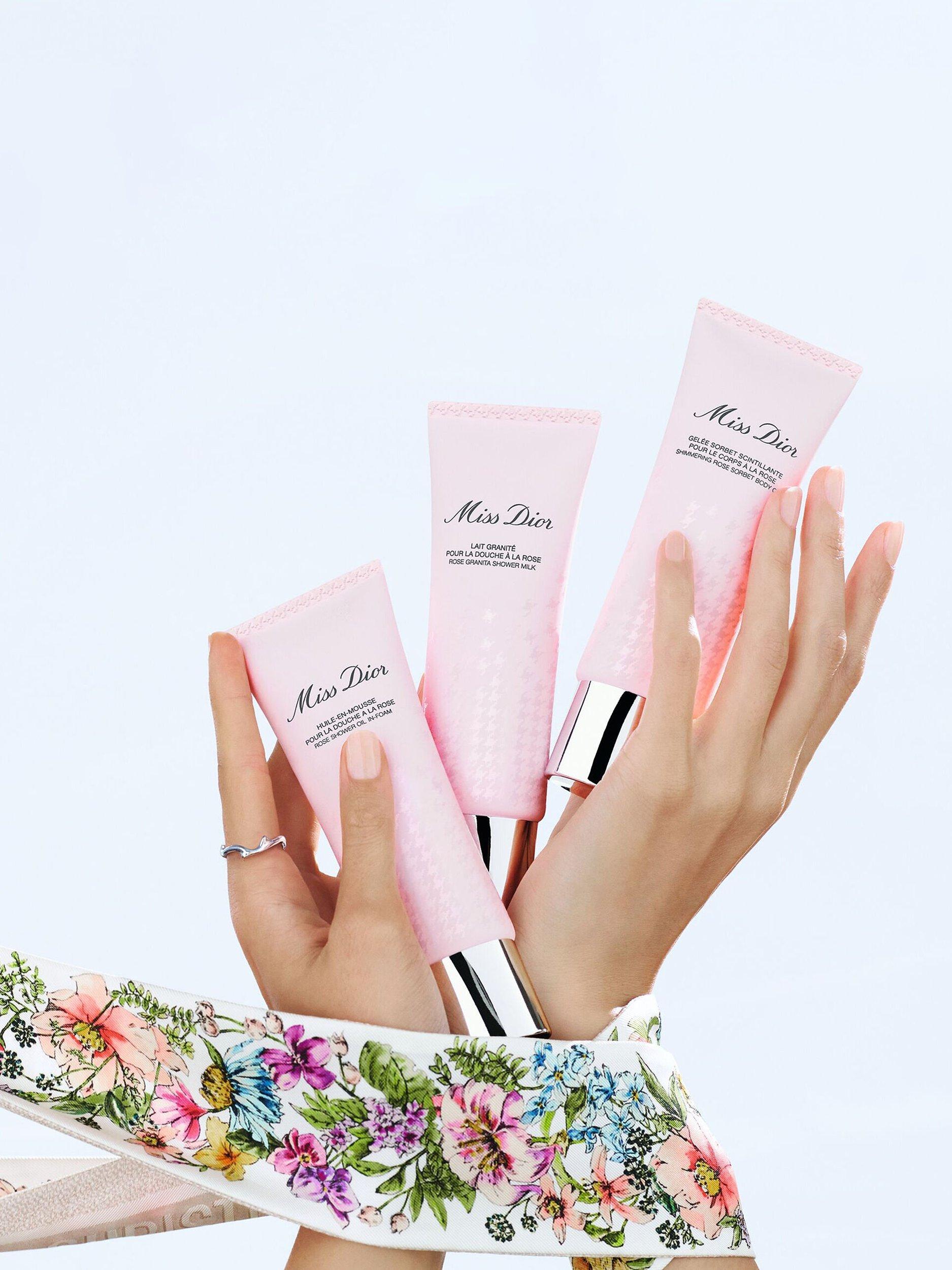 Product image 3 of 4, which shows DIOR Miss Dior Rose Granita Shower Milk, 75ml