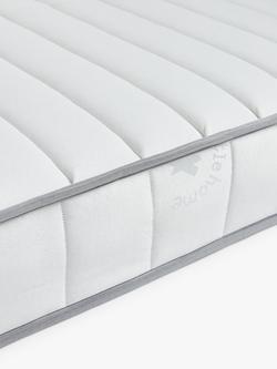 John Lewis Pocket Spring Quilted Kids' Mattress, Medium Tension, Single - view 2, White