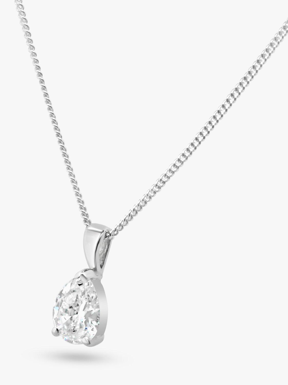 Product image 2 of 3, which shows Milton & Humble Jewellery Pre-Loved White Gold Diamond Pendant Necklace