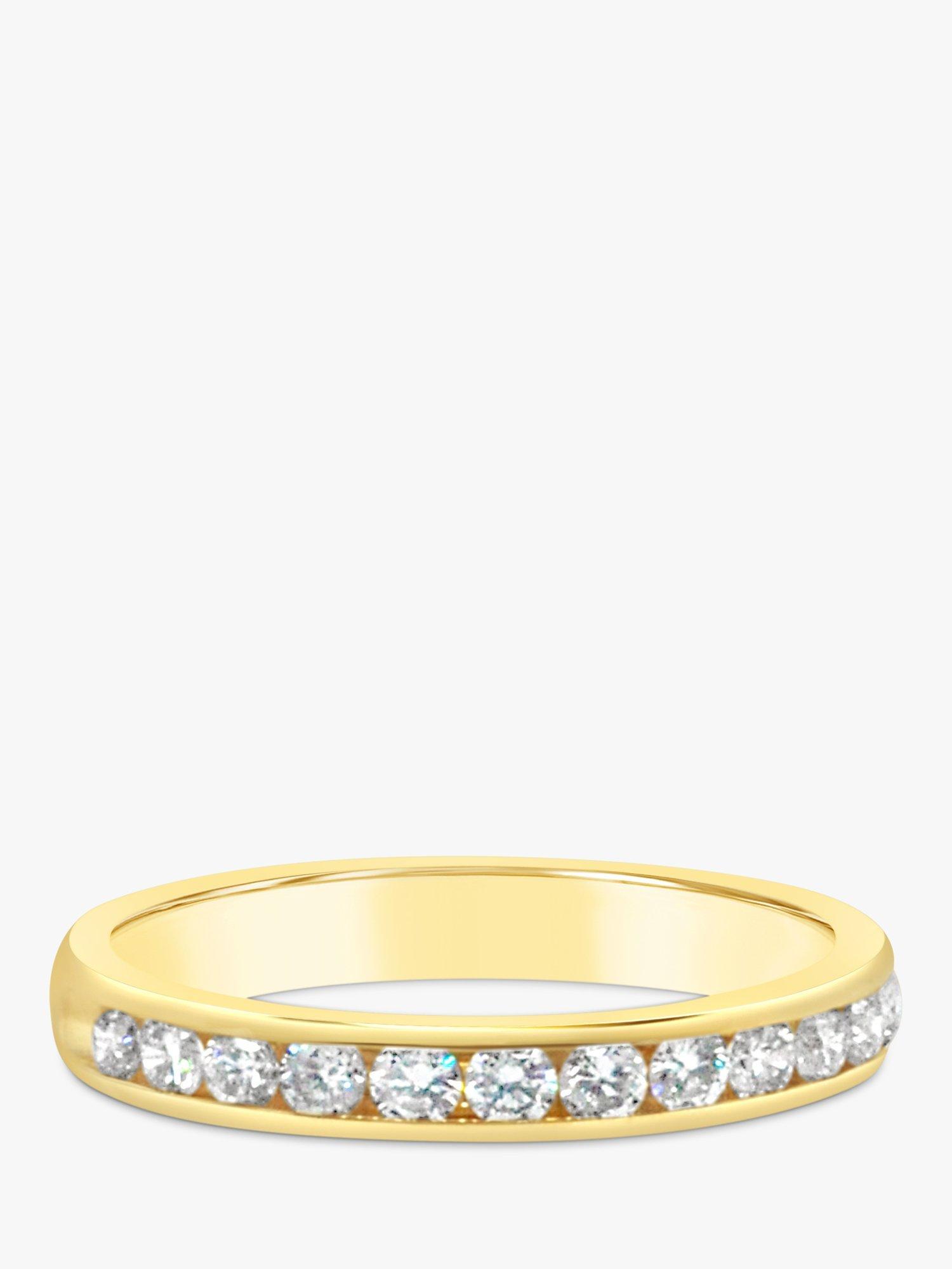 Product image 3 of 6, which shows Milton & Humble Jewellery Pre-Loved Yellow Gold Diamond Half Eternity Ring