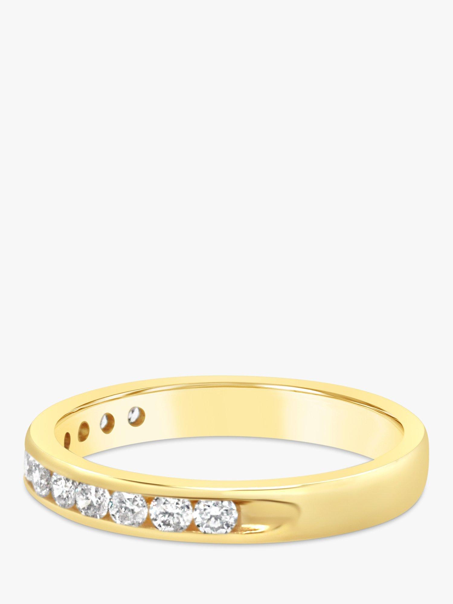 Product image 4 of 6, which shows Milton & Humble Jewellery Pre-Loved Yellow Gold Diamond Half Eternity Ring