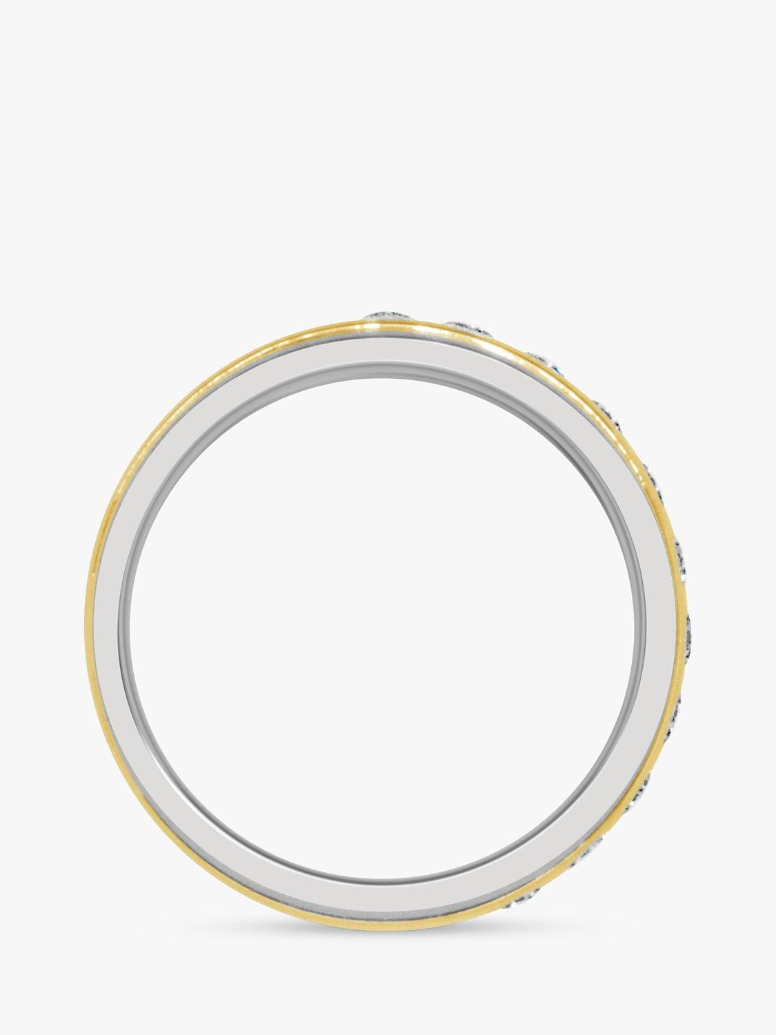 Product image 4 of 5, which shows Milton & Humble Jewellery Pre-Loved 14ct White & Yellow Gold Diamond Eternity Ring