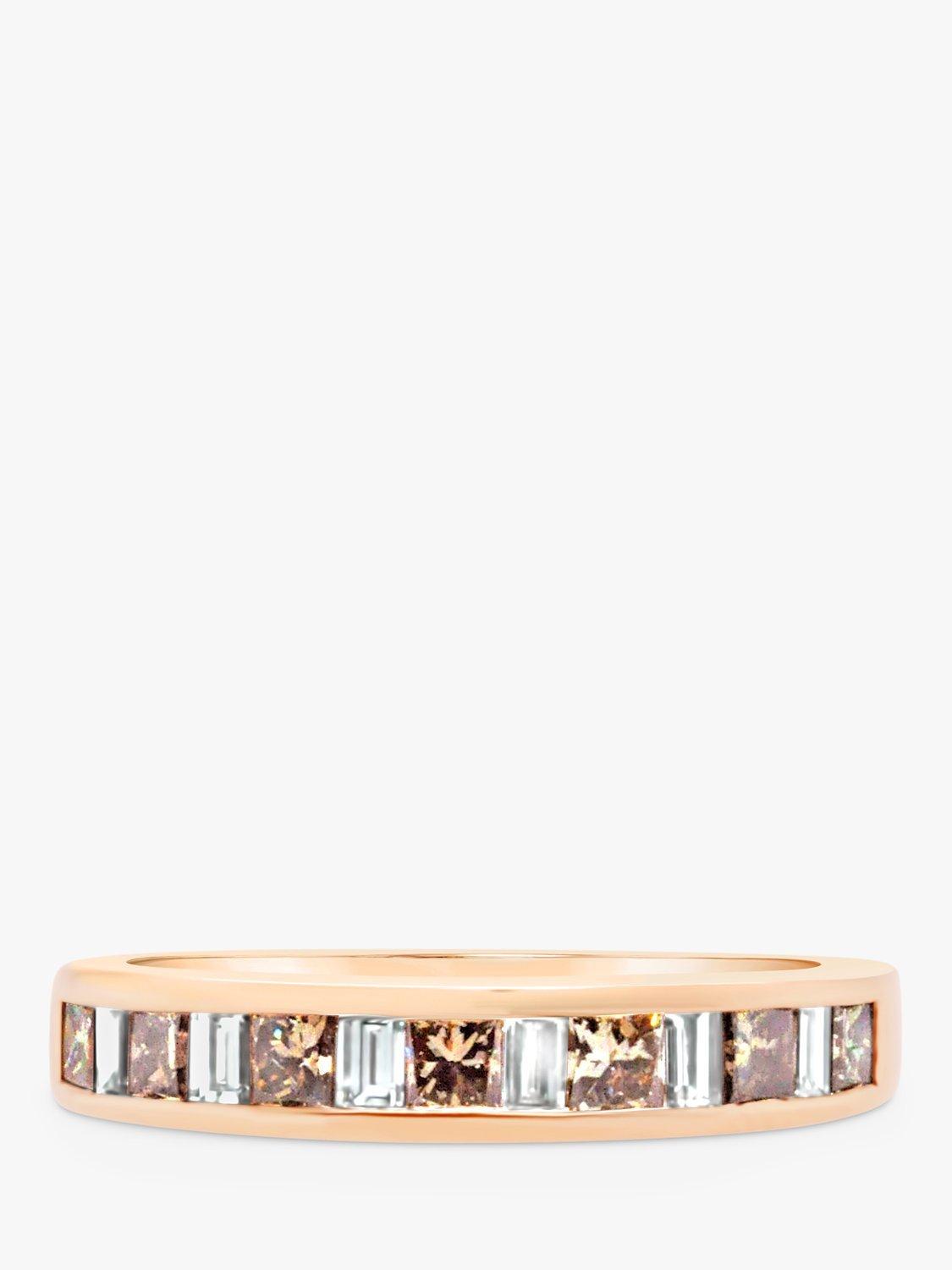 Product image 4 of 5, which shows Milton & Humble Jewellery Pre-Loved 14ct Rose Gold Diamond Half Eternity Ring