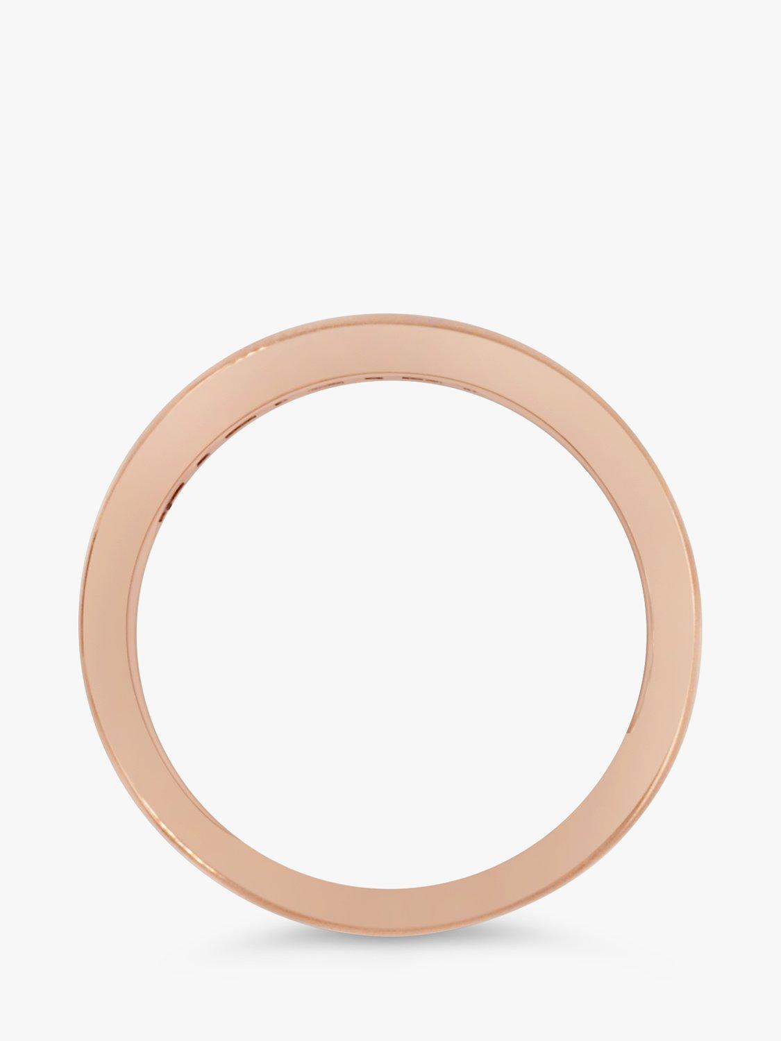 Product image 5 of 5, which shows Milton & Humble Jewellery Pre-Loved 14ct Rose Gold Diamond Half Eternity Ring