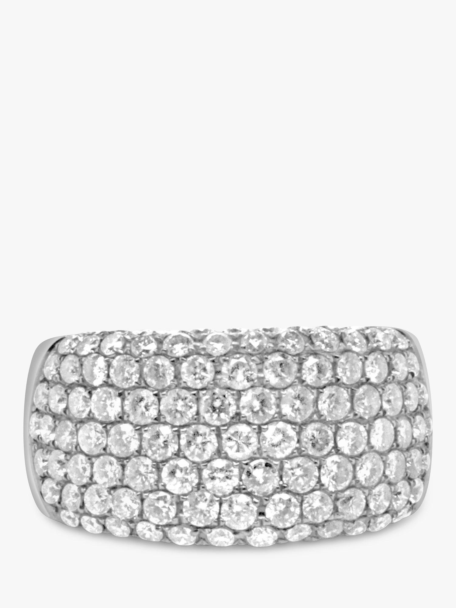 Product image 2 of 5, which shows Milton & Humble Jewellery Pre-Loved 18ct White Gold Diamond Pavé Ring