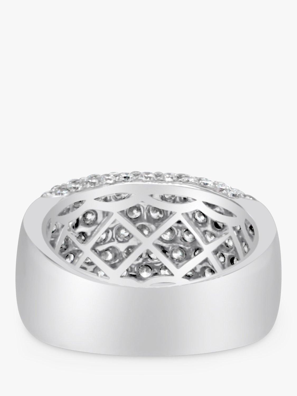 Product image 4 of 5, which shows Milton & Humble Jewellery Pre-Loved 18ct White Gold Diamond Pavé Ring