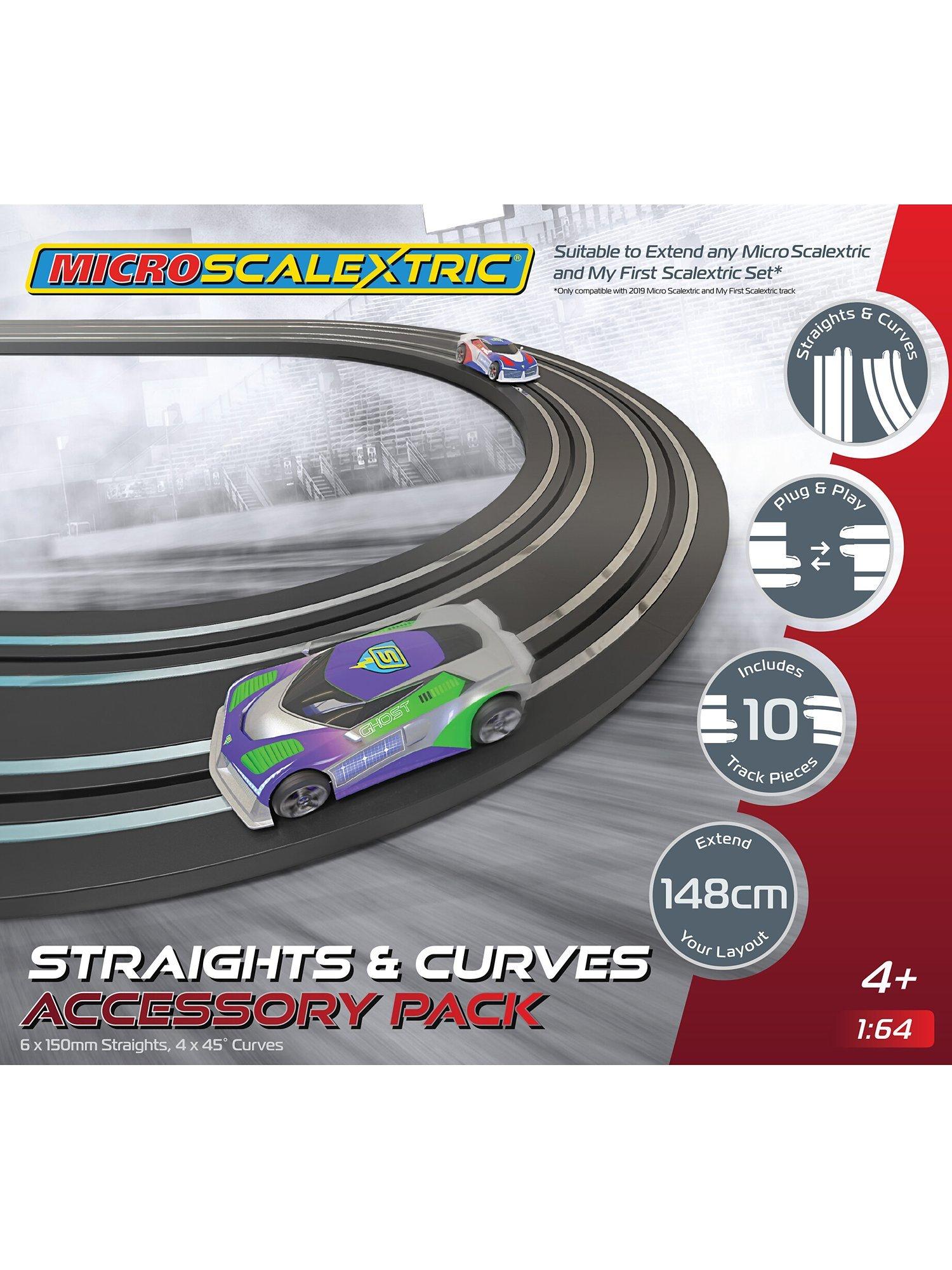 Scalextric Micro Scalextric Mains Powered Straights Curves Accessory Pack