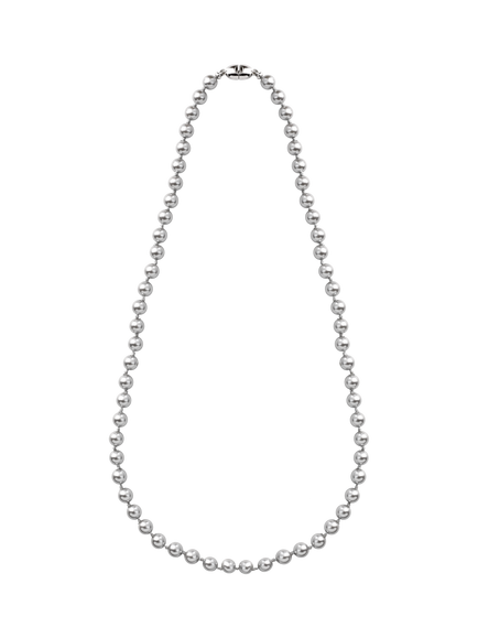 Eclectica Pre-Loved Monet Single Row Faux Pearl Necklace, Dated Circa 1980s, Grey