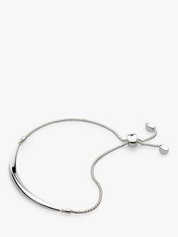 Kit Heath Bevel Curve Bar Toggle Bracelet, Silver, Silver